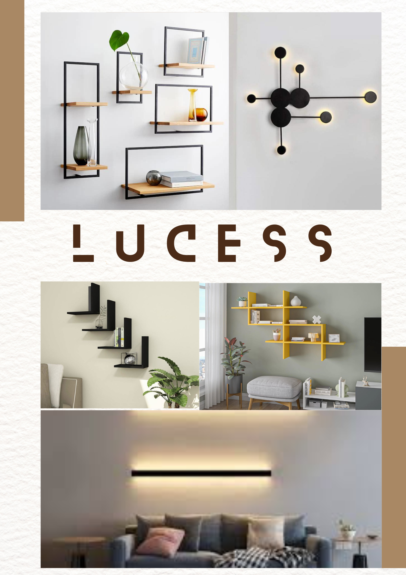 Lucess Wall Shelves & Wall Lights